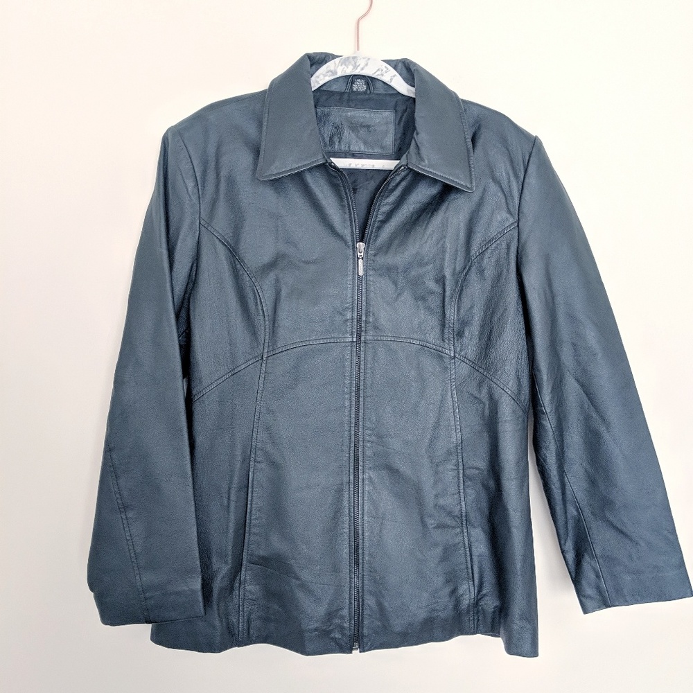 Jacqueline Ferrar Vintage Leather Jacket Large
